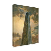 Védjegy képzőművészet 'Obeliszk' vászon művészet Hall Groat Ii