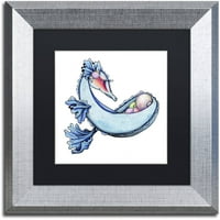 Védjegy Képzőművészet Ocean Treasure - Dragon Canvas Art készítette: Jennifer Nilsson, fekete matt, ezüst keret