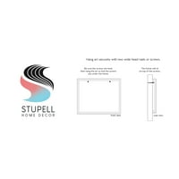 Stupell Industries kortárs fa levél reflexió grafikus művészet fekete keretes művészet nyomtatott fali művészet, Design készítette: