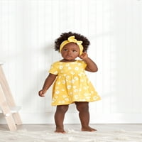 Gerber Baby & Toddler Girls ruha, Bloomer és Headsbe Skit ruhakészlet, 3 darab