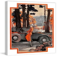 Marmont Hill Lady in Orange Festés nyomtatás vászonra