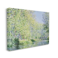 Stupell Epte River Claude Monet Classic Landscape Galéria csomagolt vászon nyomtatott fal művészet