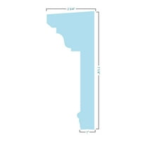 Ekena Millwork 31 alsó szélesség 7 8 Felső szélesség 1 4 H 1 P Hagyományos keresztfej W Flat Keystone
