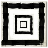 Wynwood Studio Canvas varázslatos gondolkodás absztrakt geometriai fal art vászon fekete 30x30