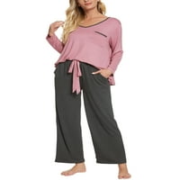 Egyedi árajánlatok női pizsama modális hosszú ujjú ing és nadrágos alsó ruházatkészletek