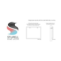Stupell Industries alkalmi íves szivárványos design vegyes csíkok festmény grafikus galéria csomagolt vászon nyomtatott fali
