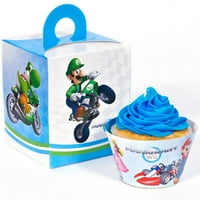 Mario Kart Wii Cupcake Wrapper & Bo Kit