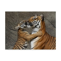 Védjegy képzőművészet' csók anyának ' vászon művészet készítette Galloimages Online