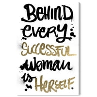 A Wynwood Studio tipográfia és idézi a fali művészet vászonnyomatainak „sikeres nő” felhatalmazott nők idézeteit és mondásait