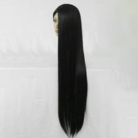 Egyedi olcsó emberi haj parókák parókakaporral rendelkező egyenes hajú 35 fekete parókák