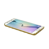 Samsung Galaxy S Edge PLU tok Samsung Galaxy S Edge Plus rugalmas 3D rombuszmintás tpu tok fényes keret aranyban