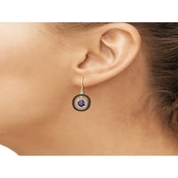 JewelersClub 1. CTW ametiszt csepp fülbevalók - 14K aranyozott ezüst