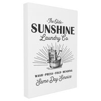 A Stupell Lakberendezési Gyűjtemény Olde Sunshine Mosoda Co Vintage Jel Fal Művészet