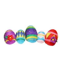 10 'felfújható megvilágított húsvéti tojás udvari dekoráció