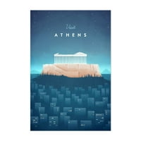 Athén Görögép -építészet Art Deco 24 36 Keret nélküli Wall Art Print