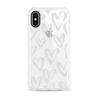Essentials iPhone XS MA telefon tok, fehér szív