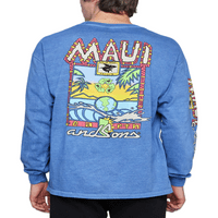 Maui és fiai férfi büszkeség grafikus hosszú ujjú póló, S-2XL méretű