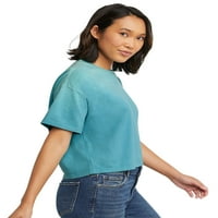 Hanes Originals női ruházati festék rövid ujjú ombre póló
