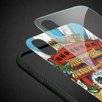 IPhone X iPhone XS kemény üveg Design TPU tok telefonnal
