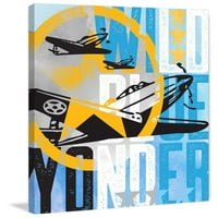 Marmont Hill Wild Blue Yonder Planes , Rick Martin Painting nyomtatás csomagolt vászonra